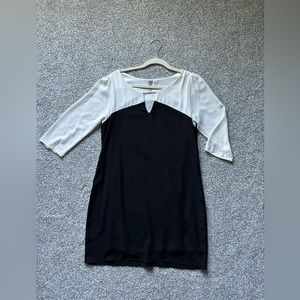 Black and White quarter sleeve dress